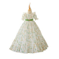 Export ready-made kids dress chiffon floral princess dress little girl model frenchdresskids dress