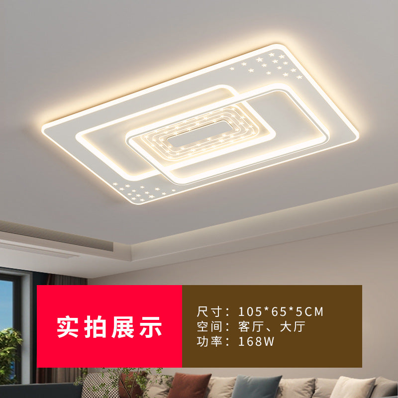 Living room light modern simple atmosphere led ceiling light new bedroom main light whole house combination package Zhongshan lighting