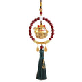 New vermilion ring bring in wealth and treasure cat ping an ruyi pendant car pendant rearview mirror creative cute car interior decoration