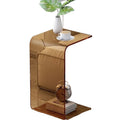 Accessible luxury acrylic side table sofa small side table casual living room popular bay window coffee table scandinavian bedroom transparent corner table