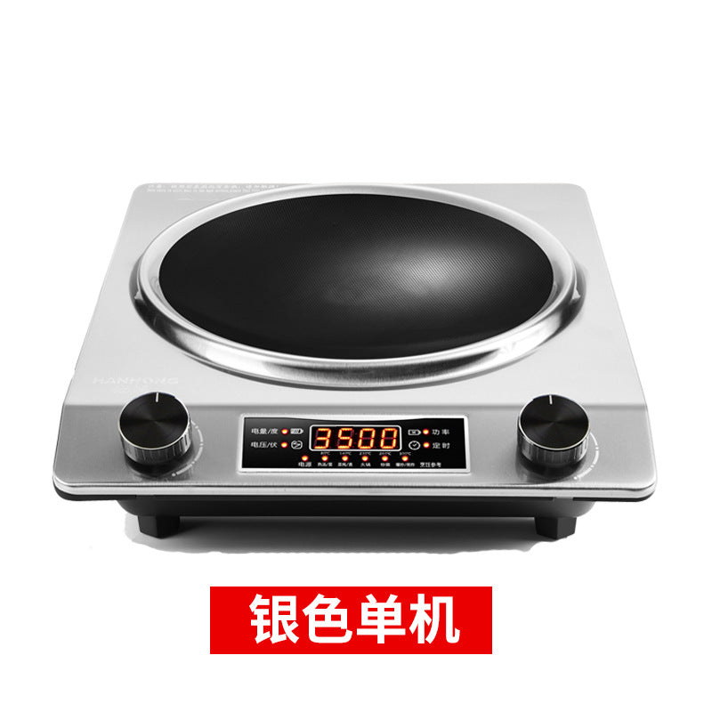 Factory direct sales concave induction cooker 3500w commercial high power hot pot stir-fry battery stove induction cooker cross-border