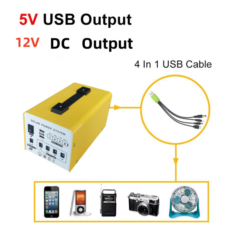 Source Factory African Household Solar Mobile Power Supply Outdoor Energy Storage Power Supply Emergency Power Supply Outdoor Power Supply