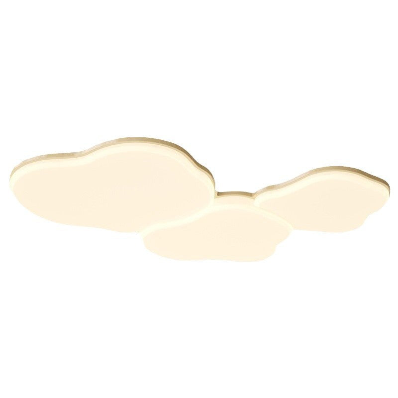 Cream wind cloud ceiling light 2025 new eye protection living room light simple modern lighting whole house package combination