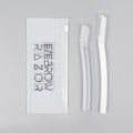 Cpe zipper bag - short style 111# transparent + long style white