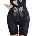 Gk01 beauty salon butt lift national style embroider body shaping high waist tummy control pants women's zipper body shaping pants body sculpting pants