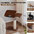 Saddle leather adjustable side table for home bedside table medieval style living room coffee table small table movable bedside computer table