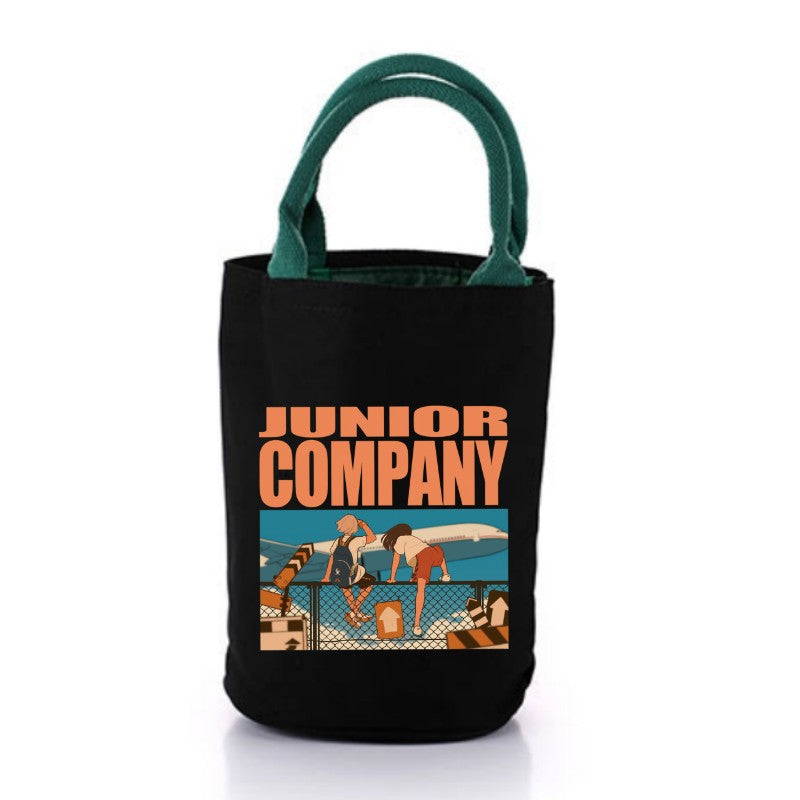 Japanese lunch box bag thermal insulation bento handbag student with meal waterproof office worker meal bag large capacity canvas bag