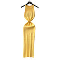 K-style sleeveless knittingelegantdress women's summer high waist silm show figure a-line skirt work clothingeasiest for match vest skirt