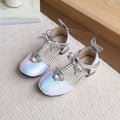 Girls' mermaid summer sandals - versatile soft sole, baby girl fashion runway bow princess sandals