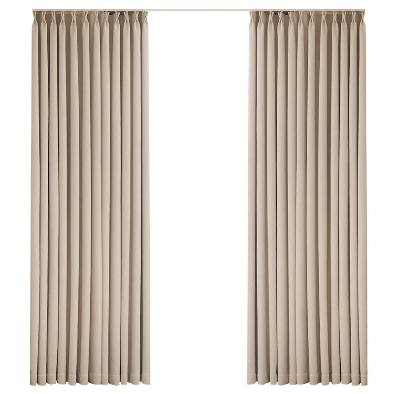 Blackout master chenille curtains - premium thickened blackout bedroom curtains in creamy style - shaoxing keqiao curtains