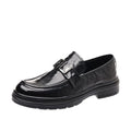 Genuine leather casual shoes for men - breathable, soft sole, soft upper loafers - business, work, wedding shoes - model 7713-1