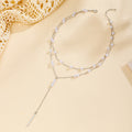 Pearl necklace wholesale fashion cross-border jewelry accessories niche style high-end accessible luxury tassel long fall and wintersweater chain