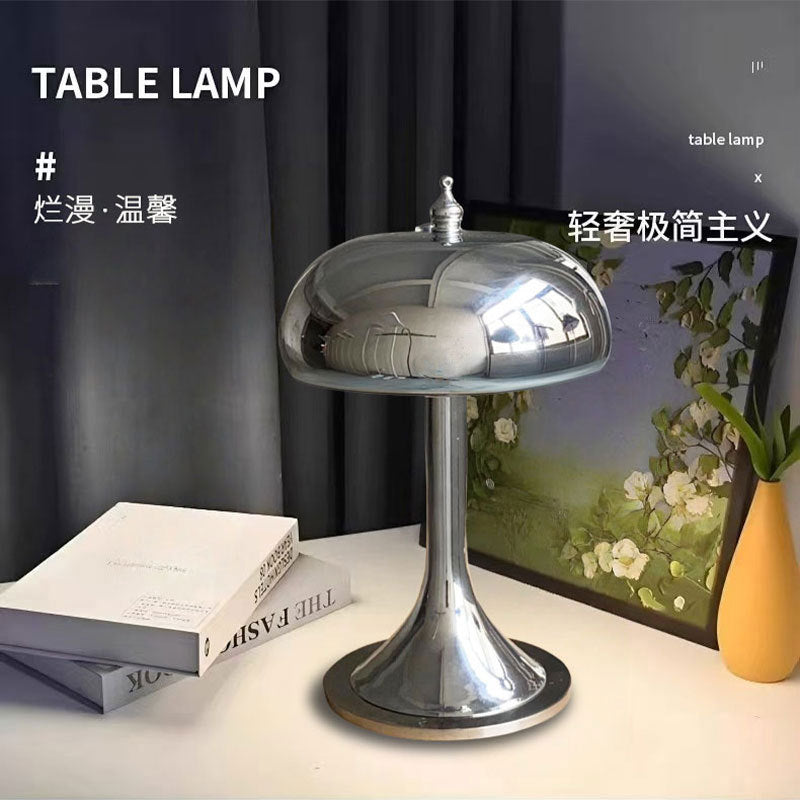 Danish designer influencer table lamp - nordic modern minimalist style for dining room, bedroom, study, sofa - mushroom table lamp ornament