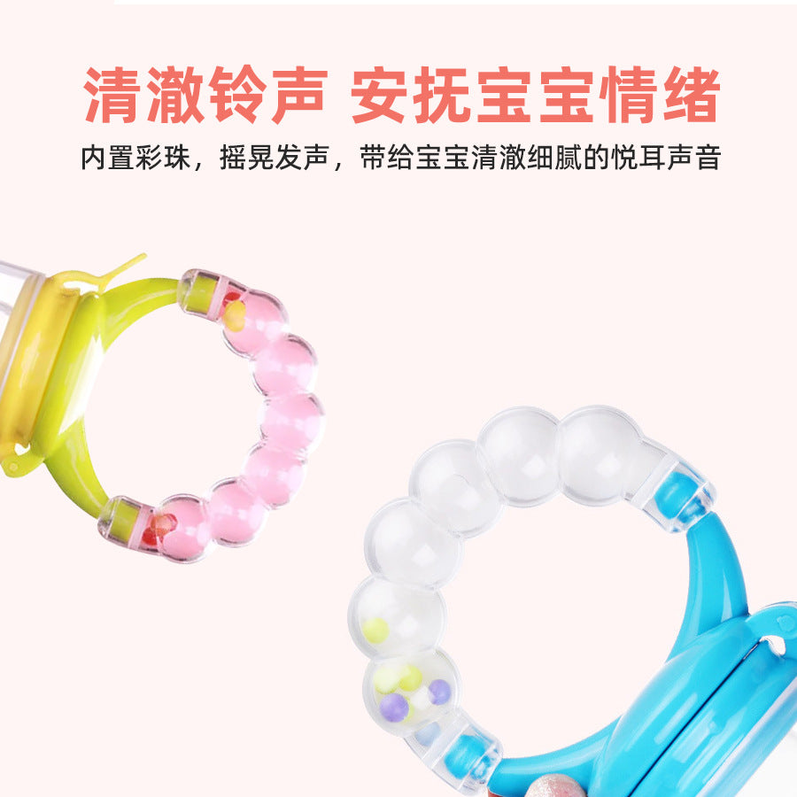 Bite Bite Le Baby Fruit Food Supplement with Sound Toy Fruit and Vegetable Le Silicone Mesh Bag Pacifier Maternal and Infant Products
