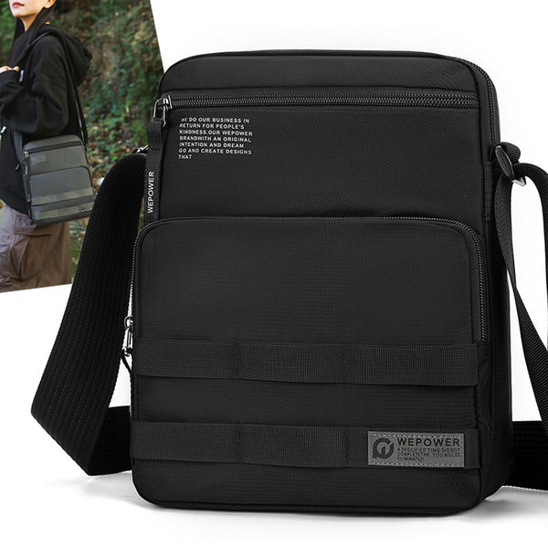 WEPOWER New Fashion Men's Business Shoulder Bag Anti-splashing Bag Simple and Lightweight Outdoor Messenger Bag