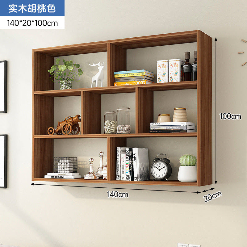 Solid wood storage cabinet wall wall cabinet wall shelf wall shelf wall-mounted bookshelf wall-mounted wall locker creative shelf