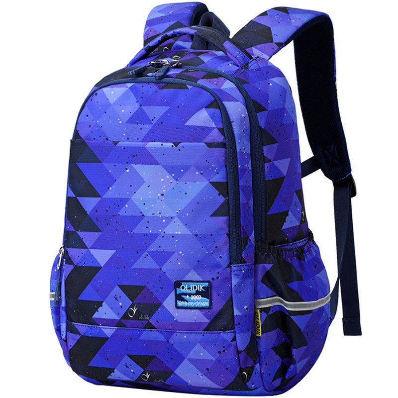 School bag for primary school students Korean version of children's backpack to reduce the burden and protect the spine, large capacity boys and girls first, second and third grades backpack