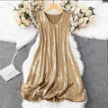 2025 new cross-border women's summer short-sleeve mini dress v-neck spring/summer dress - amazon hot seller