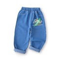 Jeans spring & fall styles for toddlers and young children,  new collection, boys' and girls' printed loose-fit casual straight-leg pants