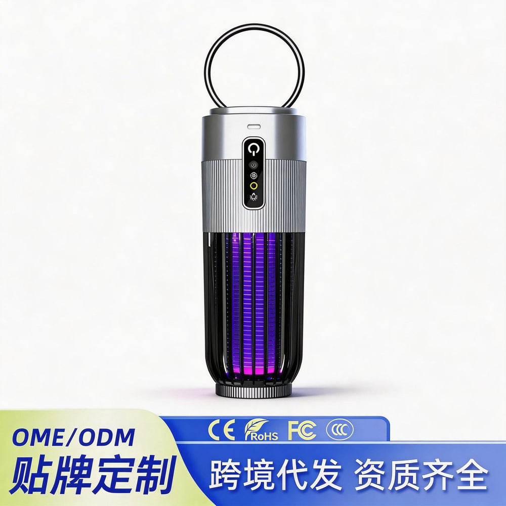 New electric mosquito killer lamp - indoor home use, solar & usb rechargeable, timed mosquito attraction, outdoor camping