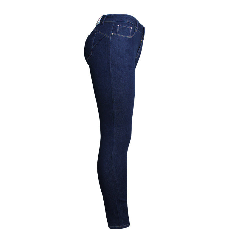 Amazon  skinny jeans - new autumn collection, european & american trendy pencil pants, washed high-waisted skinny jeans