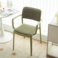 Scandinaviancasual soft-packed fabric dining chair back chair desk computer stool for home modern casual stackable chair