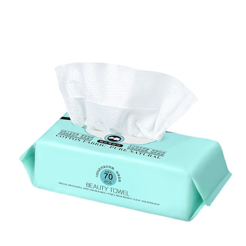 Keqi disposable face towel removable facial cleansing towel makeup remover wipes thickened makeup remover towel cotton soft towel wholesale