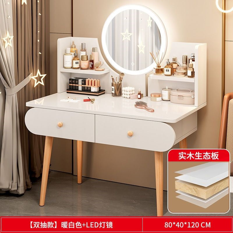 Vanity table bedroom simple modern small makeup cabinet all-in-one small apartment new arrival makeup table makeup table