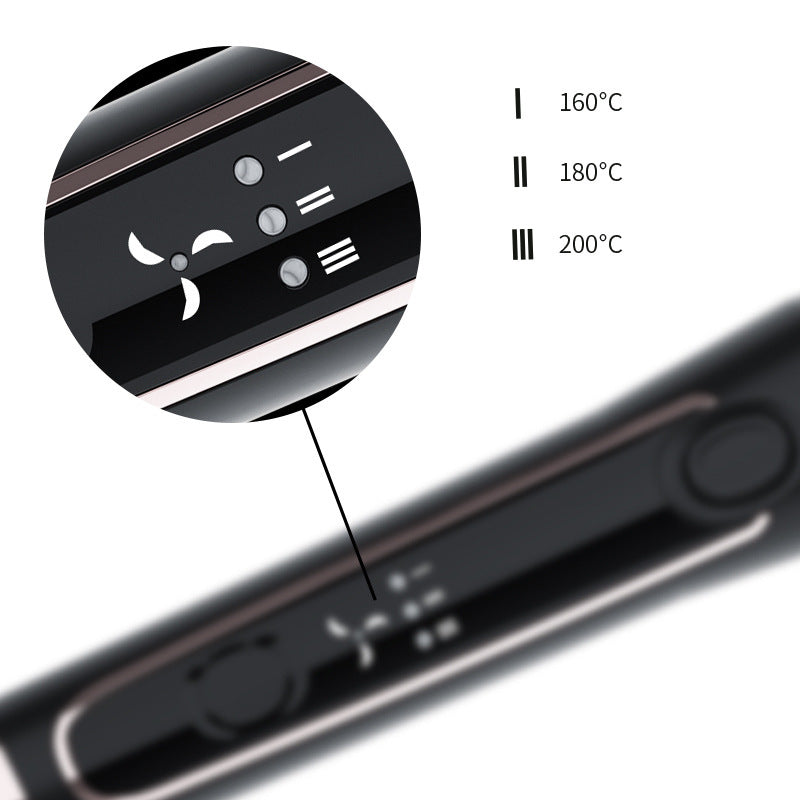 Curved hair dryer splint two-in-one hair iron curling iron straight hair dual-purpose egg roll iron hair care ceramic temperature control