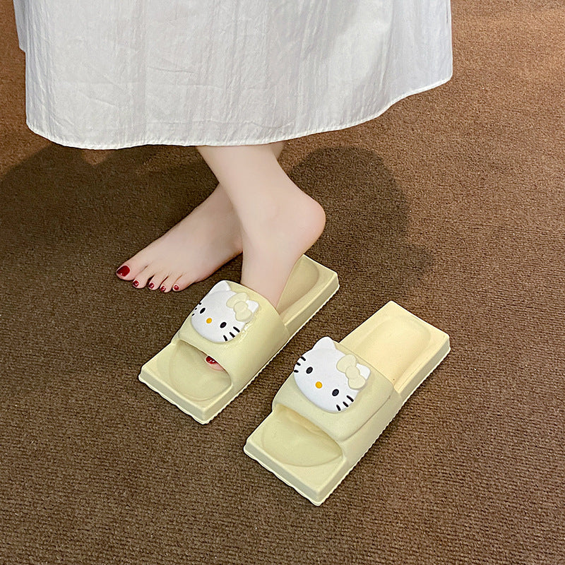 Lightweight cartoon sandals women's summer new kt cat indoor home outdoor wear eva slippers women's couple slippers