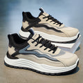 Men's summer breathable mesh athletic casual running shoes - versatile, height-increasing, trendy dad shoes for travel and teens