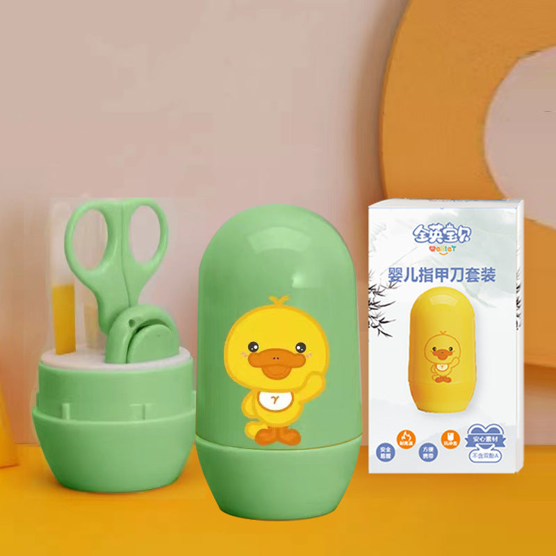 All British Baby Baby Nail Scissors Set Children's Nail Clipper Box Newborn Nail Clipper Nail Grinder Baby Products