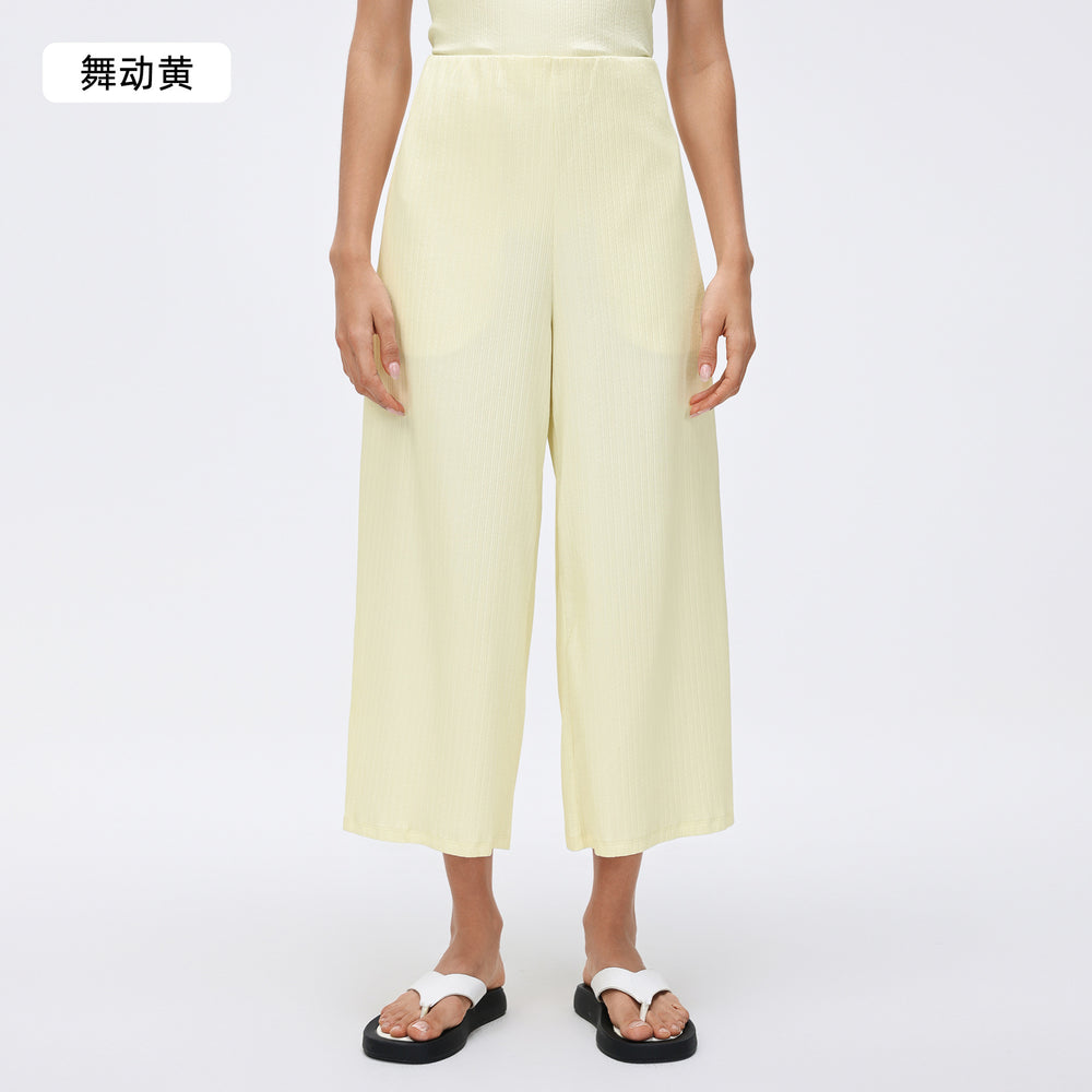High-waisted athletic pants for women, new loose-fitting, versatile wide-leg style. petite-friendly, casual straight-leg cropped pants. d26021