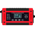 Factory direct 12v 6a car battery charger with smart display, motorcycle lead-acid battery charger