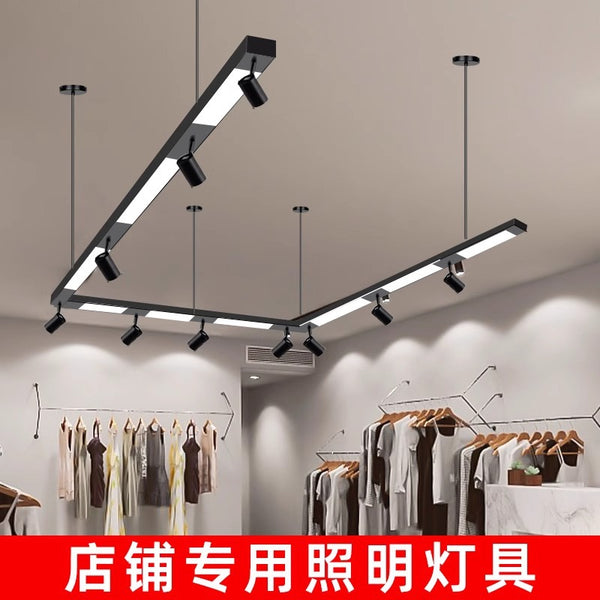 Splicing strip spotlight office light spotlight led strip light store clothing store supermarket gym strip spotlight