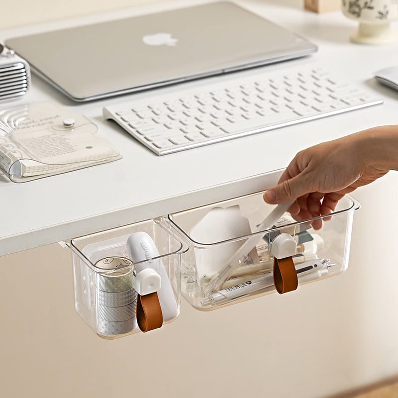 Xinle Invisible Drawer Storage Box Under the Desk Desk Stationery Hidden Artifact Office Workstation Organizing Shelves