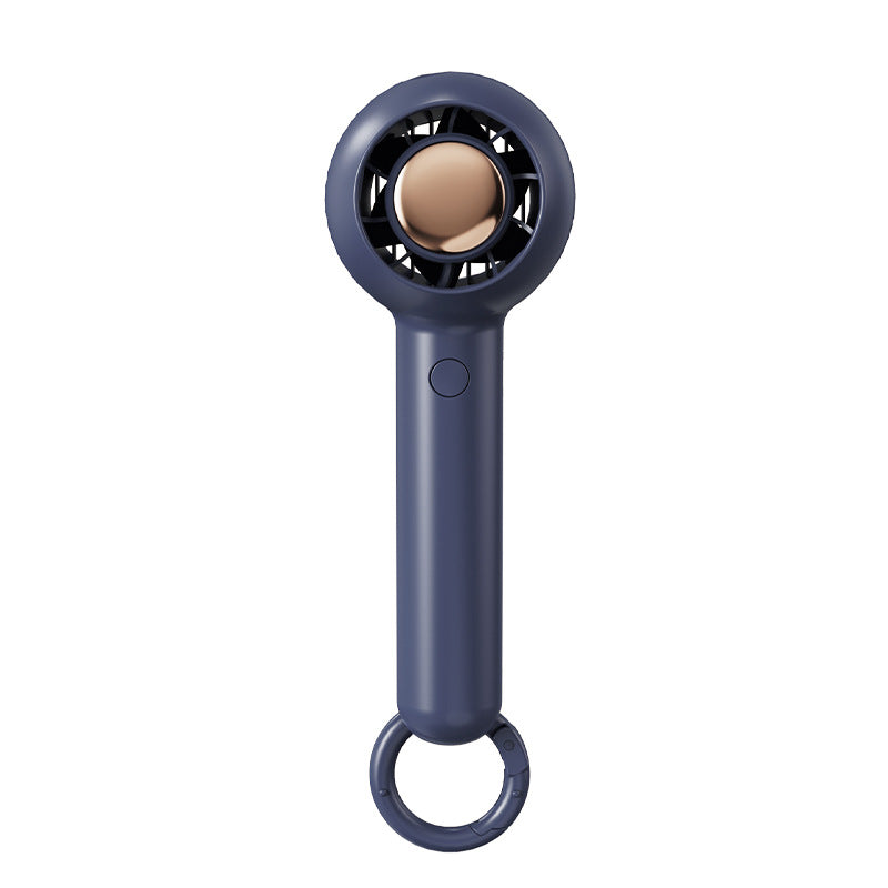 New mini handheld fan - usb rechargeable desktop fan with portable hook for outdoor use