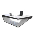 Designer lacquered executive desk - modern, stylish office desk for managers and executives - creative, tech-forward executive office table