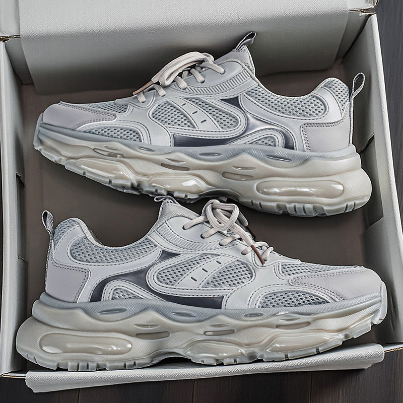 Men's summer 2026 new trendy brand high-end soft sole running casual versatile hong kong style student dad sneakers
