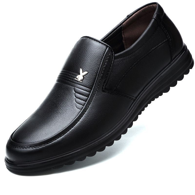 Men's leather shoes - soft sole, bargain prices! business casual loafers, perfect for work, security, or dad. dropshipping & wholesale available