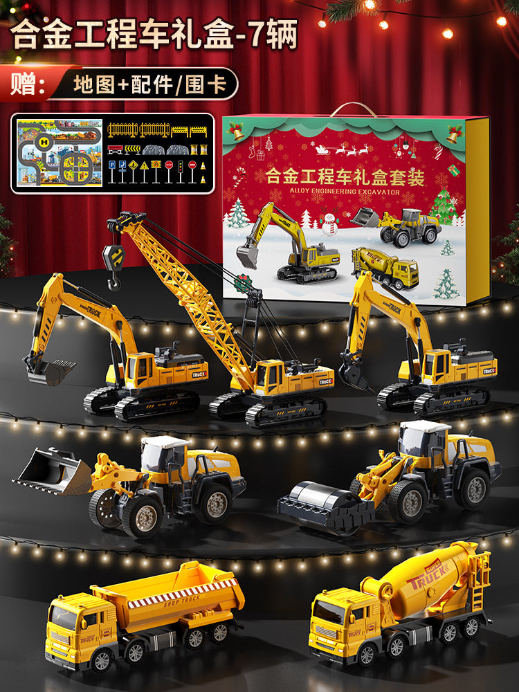 Bejies excavator alloy construction vehicle set model - toy bulldozer for boys & kids - birthday gift