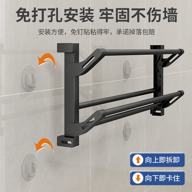 Bathroom wall multi-functional hanging slipper rack bathroom punch-free shoe hanging rack door back slit storage rack wholesale