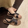 Thick sole heightened beach sandals women's summer outwear 2026new arrivalnon-slip with skirt casual roman sandals slip-on