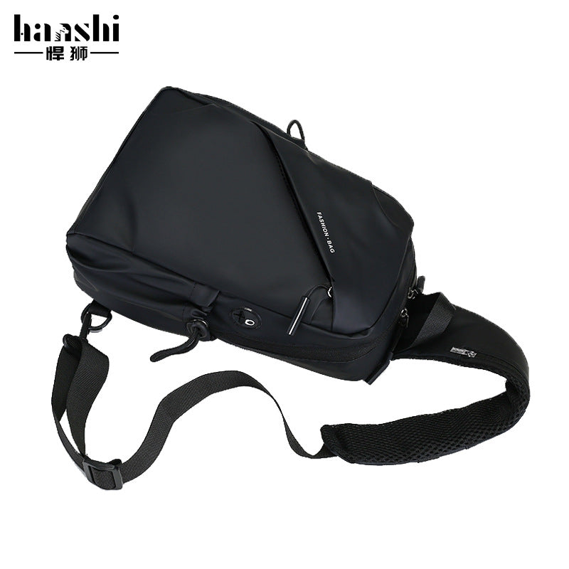 Fashion Men's Crossbody Bag Premium Casual Travel Women's Chest Bag Oxford Cloth Small Backpack Waterproof and Wear-resistant Chest Bag