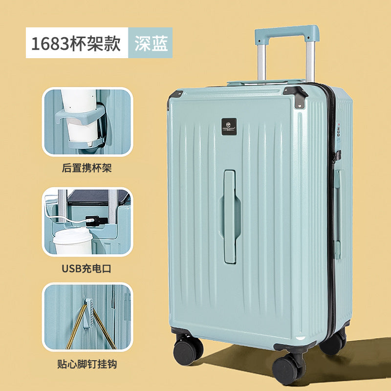 Large capacity thickened fashion luggage zipper 28 inch sports men's trolley case checked travel female silent universal wheel