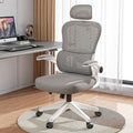Ergonomic chair - home office computer chair with lumbar support - comfortable backrest for extended sitting - student dormitory gaming chair