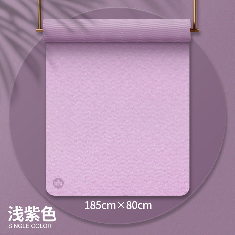 Non-slip yoga mat fitness mat home use shock absorption silent thickened indoor tpe soundproof dance mat for women