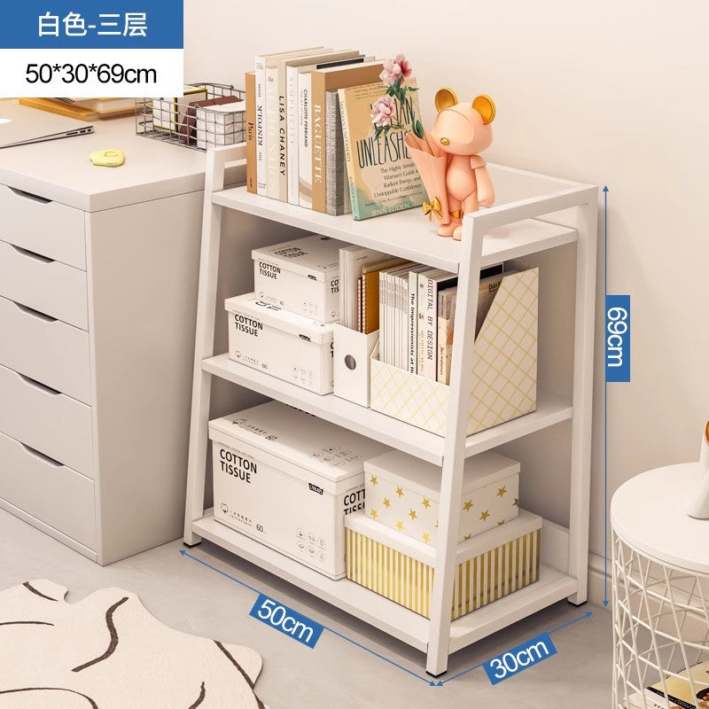 Shelf Shelf Floor Office Multi-layer Storage Shelf Locker Next to Desk Low Cabinet Household Shelf Display Cabinet