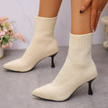 summer new arrival: plus-size women's casual comfort flyknit pointed-toe fashion flats - wholesale for export