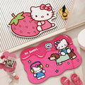 Fresh green bathroom absorbent floor mat cute kitty bathroom non-slip mat quick-drying foot mat bathroom carpet